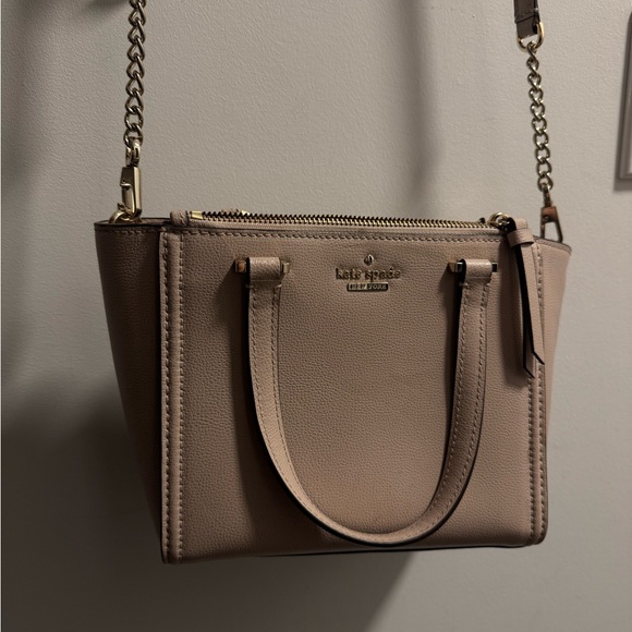 Kate Spade Tan Crossbody Bag with Chain Strap - Picture 1 of 4
